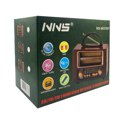 Nns Ns-6637bt Nostalji Bluetooth Speaker Nns Ns-6637bt Nostalji Bluetooth Speaker