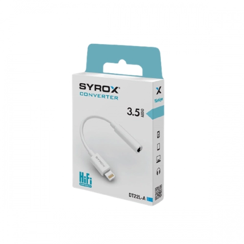 Syrox Iphone Aux Kulaklık Dönüştürücü DT22L-A Syrox Iphone Aux Kulaklık Dönüştürücü DT22L-A