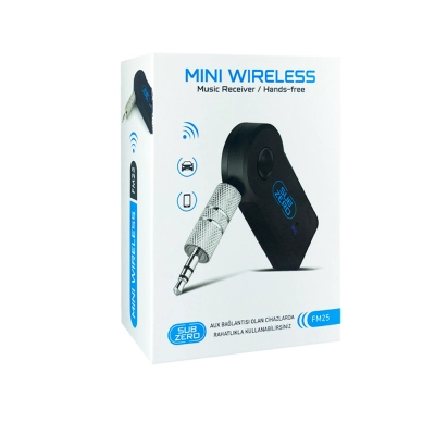 Subzero Fm25 Aux Bluetooth Adaptör Subzero Fm25 Aux Bluetooth Adaptör