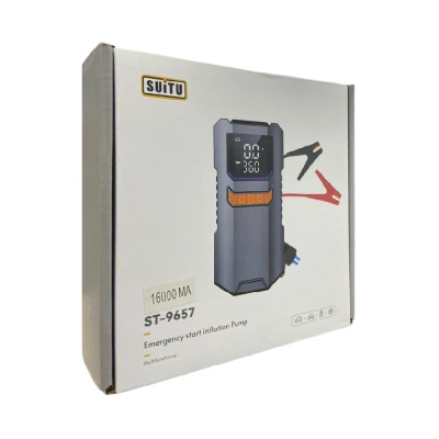 Leerfei ST-9657 Dijital Göstergeli Hava Pompası | Akü Şarj Takviyesi | Powerbank