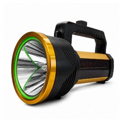Powerdex PD-1900 Güneş Enerjili 10W 1000 Lümen LED Projektör El Feneri | Su Geçirmez
