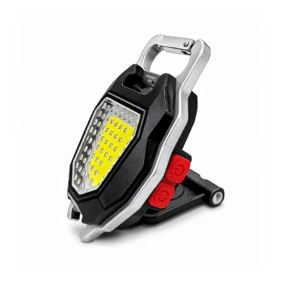 Powerdex PD-804 Şarj Edilebilir Anahtarlık Askılı | Standlı Kamp Lambası | Şişe Açacağı | Çakmak | Düdük