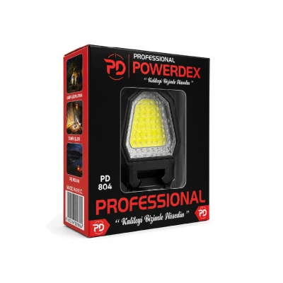 Powerdex PD-804 Şarj Edilebilir Anahtarlık Askılı | Standlı Kamp Lambası | Şişe Açacağı | Çakmak | Düdük