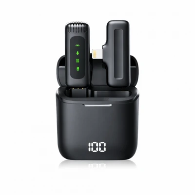 Dunspin SK-693 Lightning Girişli Tekli Kablosuz Yaka Mikrofonu | Bluetooth