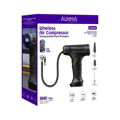 Auhma A6622 Şarjlı Hava Pompası