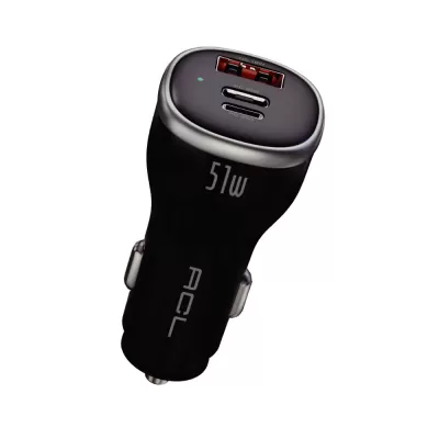 ACL Ac-105 51W 6A Hızlı Araç Şarj Başlık | 1x Usb 2x Pd ACL Ac-105 51W 6A Hızlı Araç Şarj Başlık | 1x Usb 2x Pd