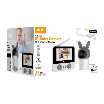 Blic Blm-66 Monitörlü Smart Ip Full Hd 360° Akıllı Güvenlik Kamerası | Bebek Kamerası Blic Blm-66 Monitörlü Smart Ip Full Hd 360° Akıllı Güvenlik Kamerası | Bebek Kamerası