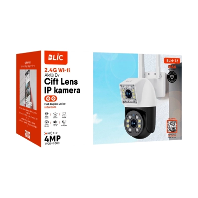 Blic BLM-76 Çift Lens 4MPUltra HD İp Kamera