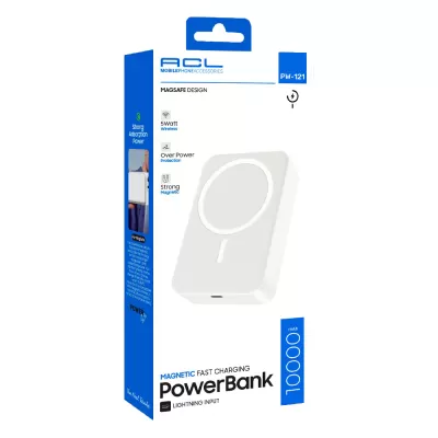 ACL Pw-121 10000 Mah Kablosuz Şarj Özellikli Powerbank ACL Pw-121 10000 Mah Kablosuz Şarj Özellikli Powerbank