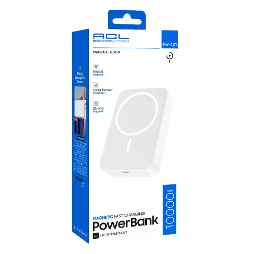 ACL Pw-121 10000 Mah Kablosuz Şarj Özellikli Powerbank ACL Pw-121 10000 Mah Kablosuz Şarj Özellikli Powerbank
