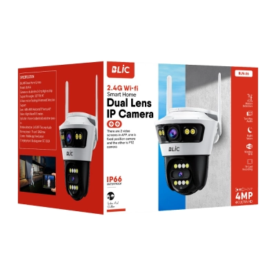 Blic BLM-56 Çift Lens 4MP 4K Ultra HD İp Kamera | 8x Zoom