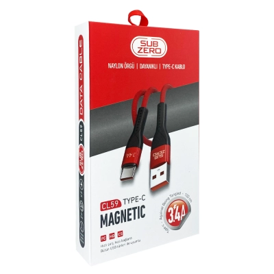 Subzero CL59 3.4A Type-C  Usb Kablo | Örgülü