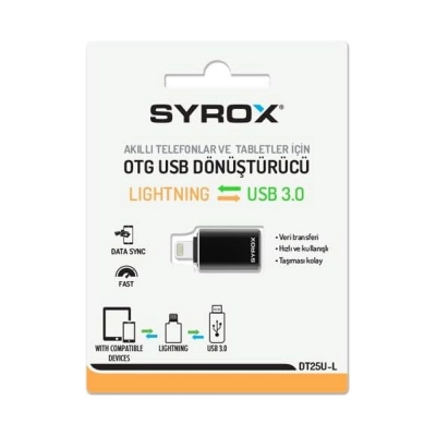 Syrox Dt25U-L Lightning Usb Çevirici