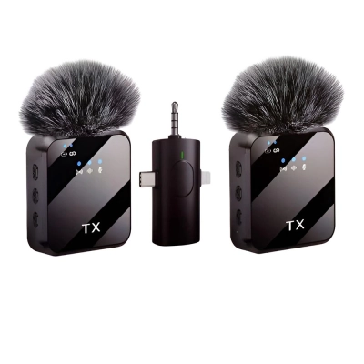 F11-2 Bluetooth Yaka Mikrofonu 3 Farklı Giriş | 2 Adet F11-2 Bluetooth Yaka Mikrofonu 3 Farklı Giriş | 2 Adet