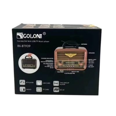 Golon BT-939 Bluetooth Nostaljik Speaker Golon BT-939 Bluetooth Nostaljik Speaker