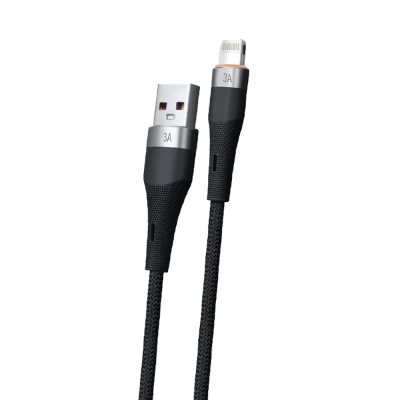 Powerway Hc03 3A 27W Örgülü Lightning Hızlı Şarj Kablosu