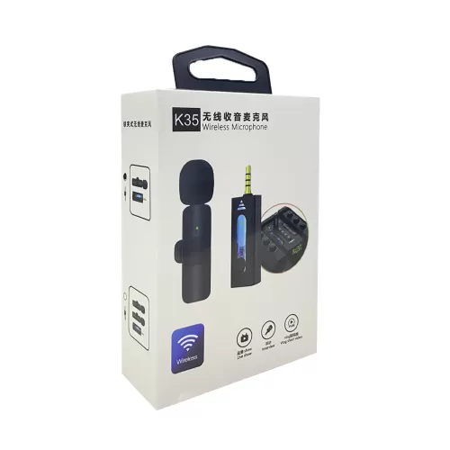 Blic K35 Aux Girişli Tekli Kablosuz Yaka Mikrofonu | Bluetooth Blic K35 Aux Girişli Tekli Kablosuz Yaka Mikrofonu | Bluetooth