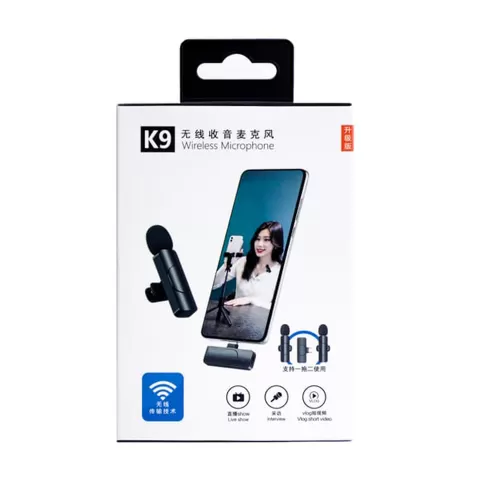 Blic K9 İphone Girişli Tekli Kablosuz Yaka Mikrofonu | Bluetooth Blic K9 İphone Girişli Tekli Kablosuz Yaka Mikrofonu | Bluetooth