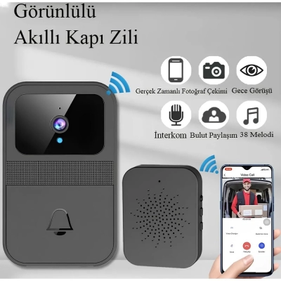 D9 Akıllı Su Geçirmez Kablosuz Kapı Zili D9 Akıllı Su Geçirmez Kablosuz Kapı Zili