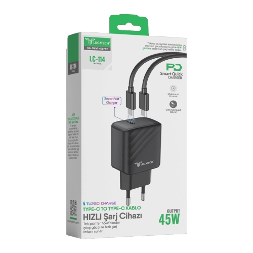 Lucatech Lc114 Turbo 45W Pd | USb Type-C Set Lucatech Lc114 Turbo 45W Pd | USb Type-C Set