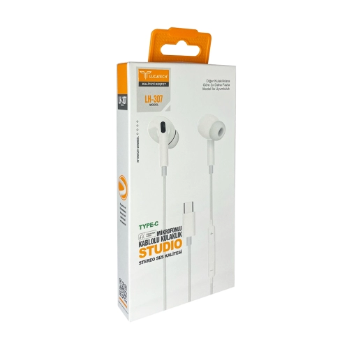 Lucatech LH307 Type-c Girişli Akg Mikrofonlu Kulaklık