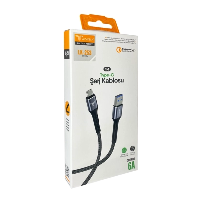 Lucatech LK253 Type-C 6A Şarj Kablosu