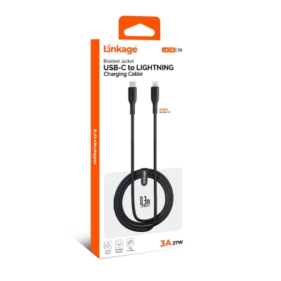Linkage Lkcb 39 27W 3A 0.3cm Lightning Pd Şarj Kablosu Linkage Lkcb 39 27W 3A 0.3cm Lightning Pd Şarj Kablosu