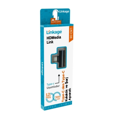 Linkage LKO08 Type-c'dan Şarj Ve Type-c Kulaklık Çevirici | Cihaz Seçmez