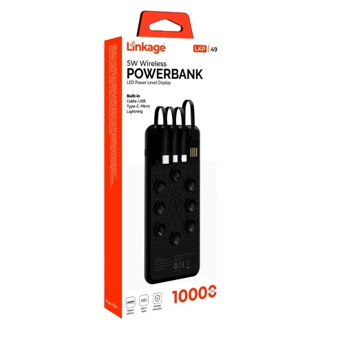 Linkage LKP49 10000 Mah Magsafe | Kablolu Powerbank | Vantuzlu Linkage LKP49 10000 Mah Magsafe | Kablolu Powerbank | Vantuzlu