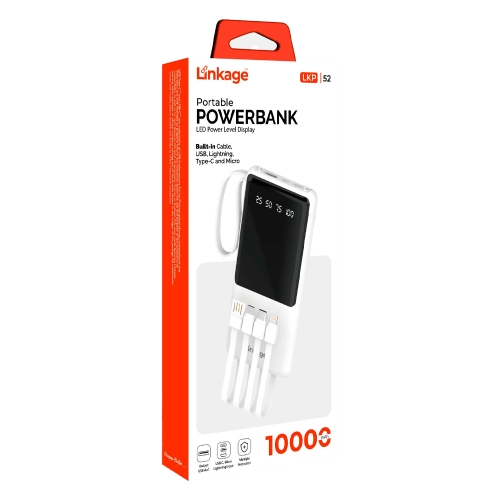 Linkage LKP52 10000 Mah 4 Kablolu Powerbank Linkage LKP52 10000 Mah 4 Kablolu Powerbank