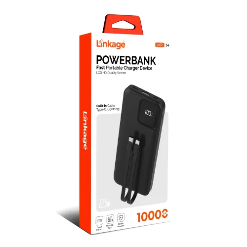 Linkage LKP34 10000 Mah 22.5W Powerbank | Led Göstergeli Linkage LKP34 10000 Mah 22.5W Powerbank | Led Göstergeli