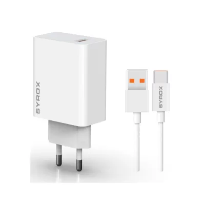 Syrox M33T 33W Turbo Type-c Hızlı Şarj Aleti Syrox M33T 33W Turbo Type-c Hızlı Şarj Aleti