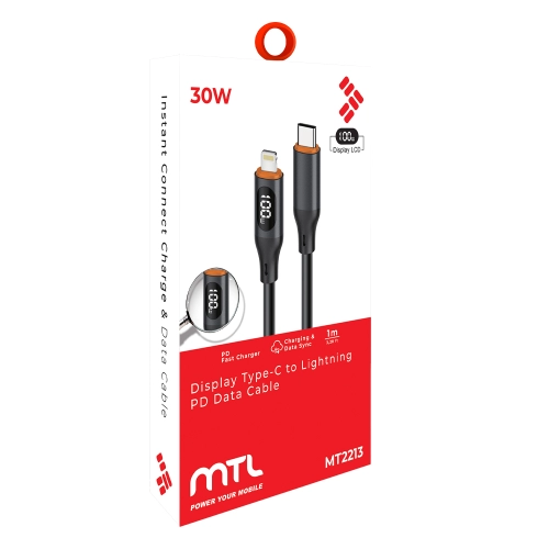 Mtl MT2213 30W Type-C To Lightning PD Kablo Mtl MT2213 30W Type-C To Lightning PD Kablo