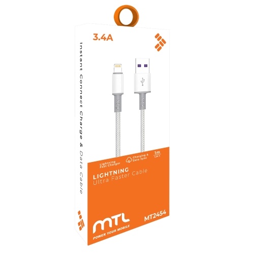 Mtl MT2454 3.4A Lightning Usb Kablo Mtl MT2454 3.4A Lightning Usb Kablo