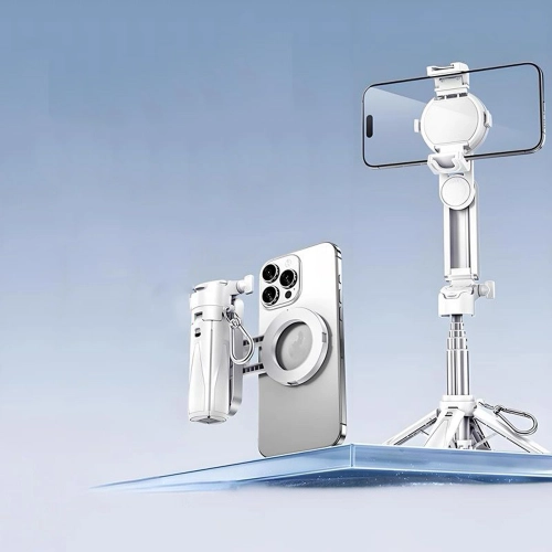 P15 Mini 360 Derece Ayarlanabilir Mıknatıs Özellikli Tripodlu Selfie Gimbal