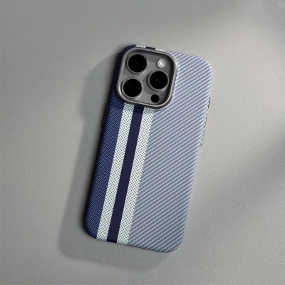 İphone 16 Pro Max PC Karbon Silikon Kılıf İphone 16 Pro Max PC Karbon Silikon Kılıf