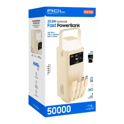Acl PW113 50000 Mah 4lü Kablolu Powerbank | Fenerli Acl PW113 50000 Mah 4lü Kablolu Powerbank | Fenerli