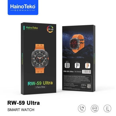 HainoTeko RW-59 Ultra Amoled Ekran Akıllı Saat | 3 Kordon HainoTeko RW-59 Ultra Amoled Ekran Akıllı Saat | 3 Kordon
