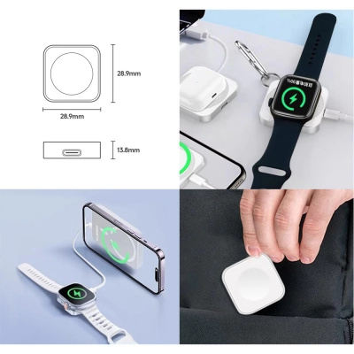 Keephone Akıllı Saat Şarj Aparatı | Çift Giriş Keephone Akıllı Saat Şarj Aparatı | Çift Giriş