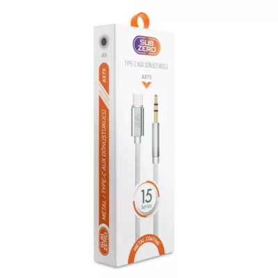 Subzero Ax75 İphone 15 Type-c Aux Dönüştürücü Kablo Subzero Ax75 İphone 15 Type-c Aux Dönüştürücü Kablo