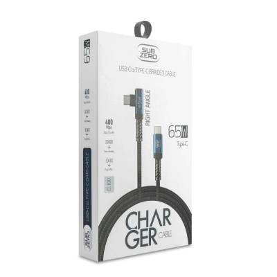 Subzero CL100 65W PD Type-c Örgülü Şarj Kablosu | Metal Başlık Subzero CL100 65W PD Type-c Örgülü Şarj Kablosu | Metal Başlık