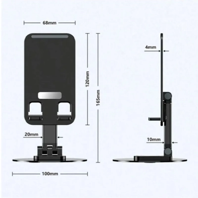 Subzero FD44 Metal Masa Telefon Tutacagı 360 Derece Döner