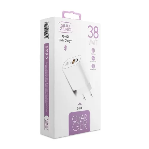 Subzero SG74 38W PD | Usb Turbo Fast Şarj Başlığı Subzero SG74 38W PD | Usb Turbo Fast Şarj Başlığı