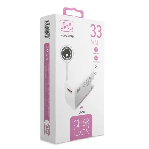 Subzero SG86 33W Turbo Fast Şarj Başlığı Subzero SG86 33W Turbo Fast Şarj Başlığı