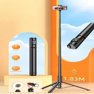 C10 Buetooth Kumandalı Selfie Çubuğu 1.83cm |Tripod 360 Oynar Kafa C10 Buetooth Kumandalı Selfie Çubuğu 1.83cm |Tripod 360 Oynar Kafa