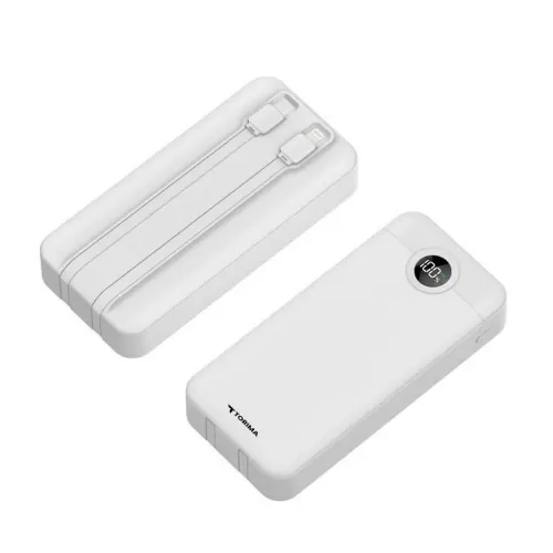 Trm-1025 20000 mAh Lcd Göstergeli Kablolu Powerbank Trm-1025 20000 mAh Lcd Göstergeli Kablolu Powerbank
