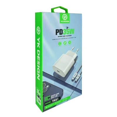 Yk Design Yk81 35W Pd Type-C Şarj Aleti