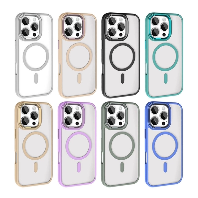 Zore İphone 16 Plus Krom Magsafe Silikon Kılıf Zore İphone 16 Plus Krom Magsafe Silikon Kılıf