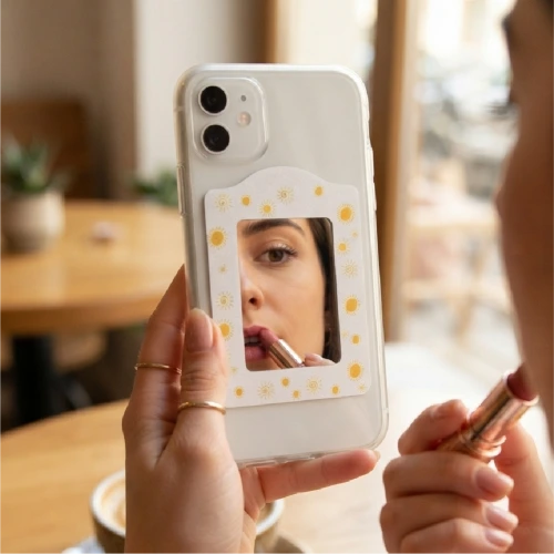 Telefon Arkası Kendinden Yapışkanlı Makyaj | Selfie  Aynası