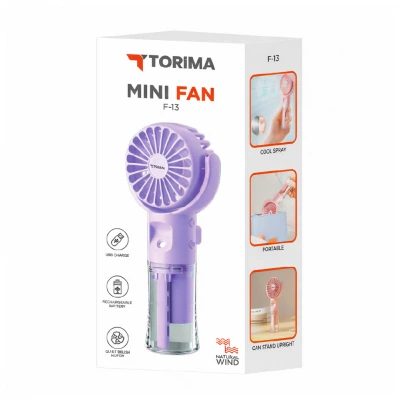 F13 Sulu Spreyli Mini Şarjlı Fan